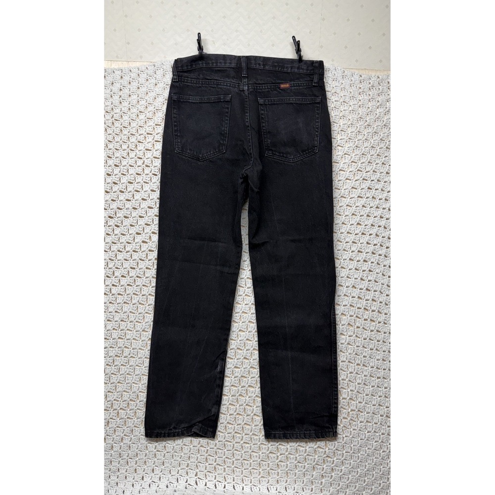 Rustler Jeans Men's 33x32 Fits 32x30 Black Denim Straight Leg 100%Cotton